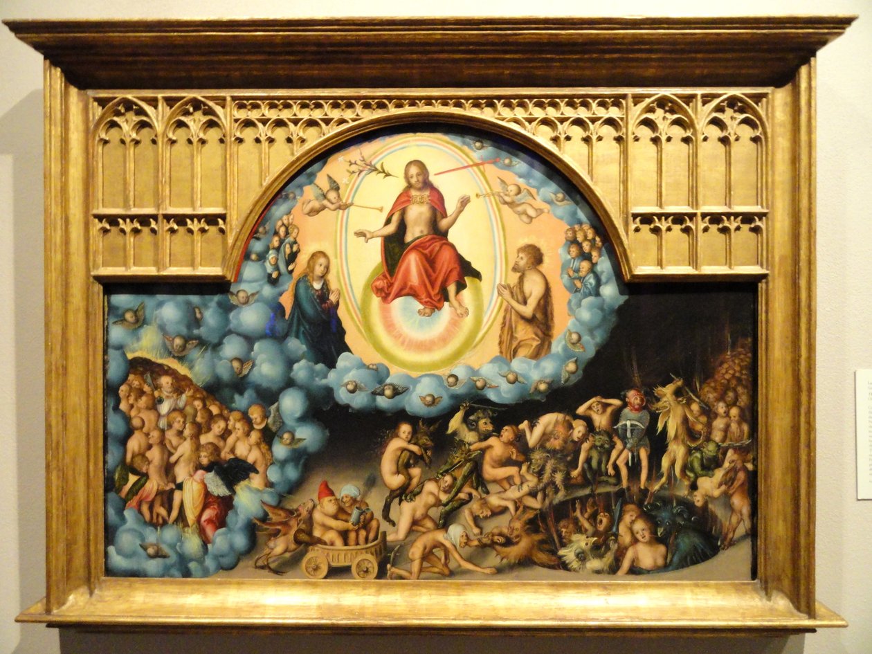 Poslední soud od Lucas Cranach the Elder