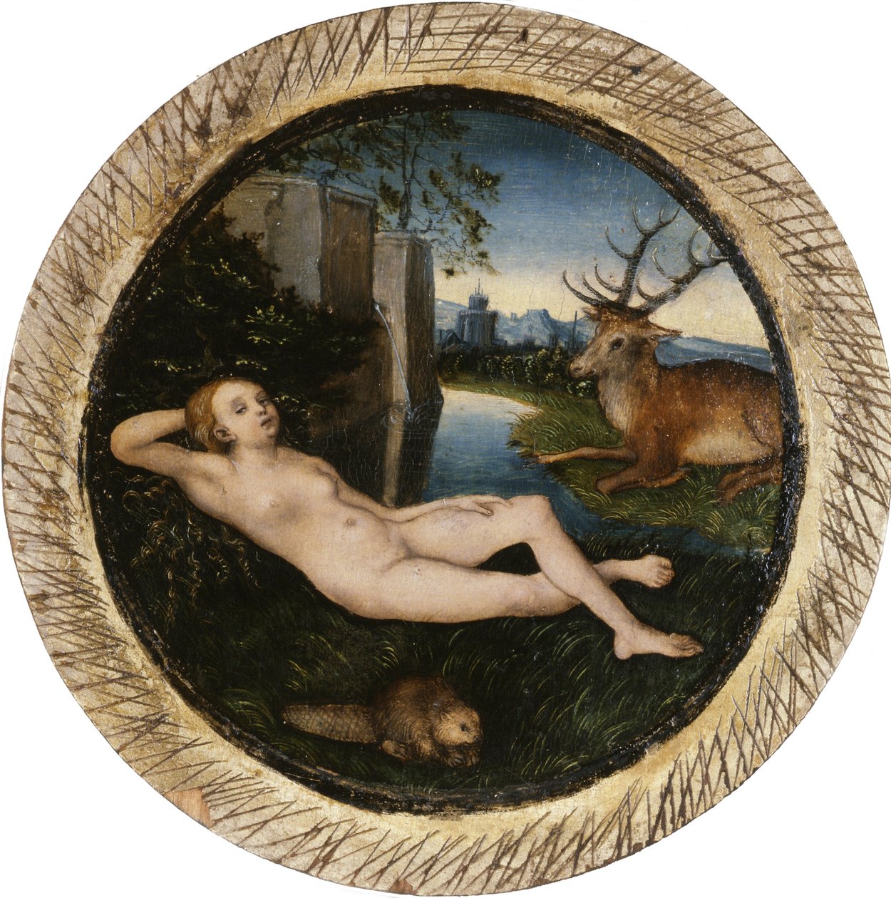 Jarní nymfa od Lucas Cranach the Elder