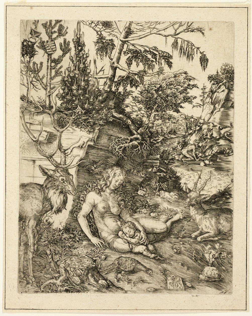 Kajícnost svatého Jana Zlatoústého od Lucas Cranach the Elder