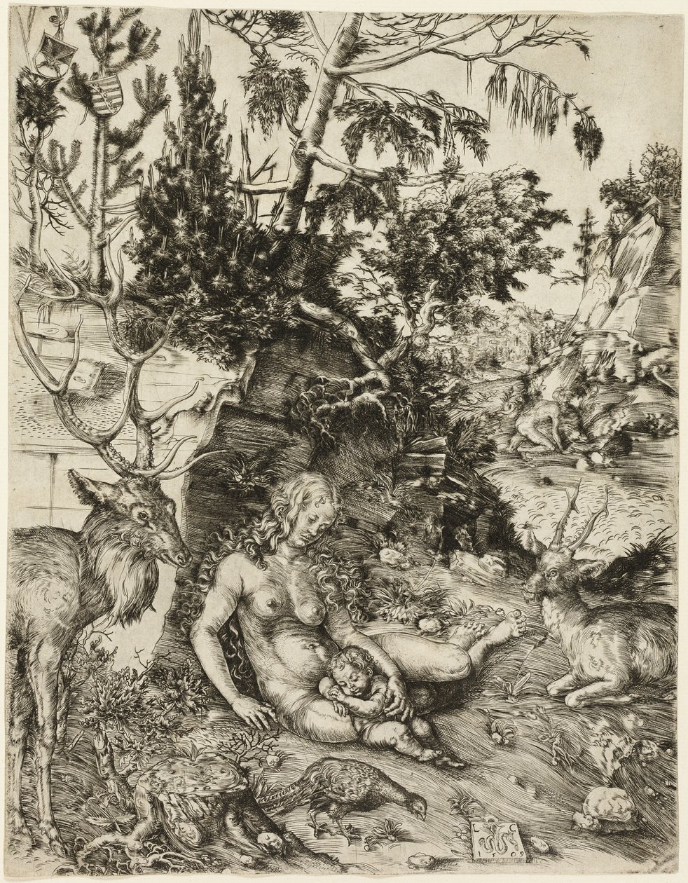 Kajícnost svatého Jana Zlatoústého od Lucas Cranach the Elder