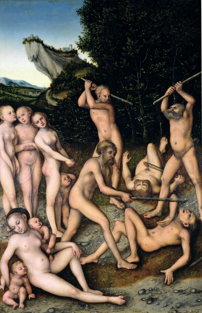 The SIlver Age or The Effects of Jealousy, 1535 od Lucas Cranach the Elder