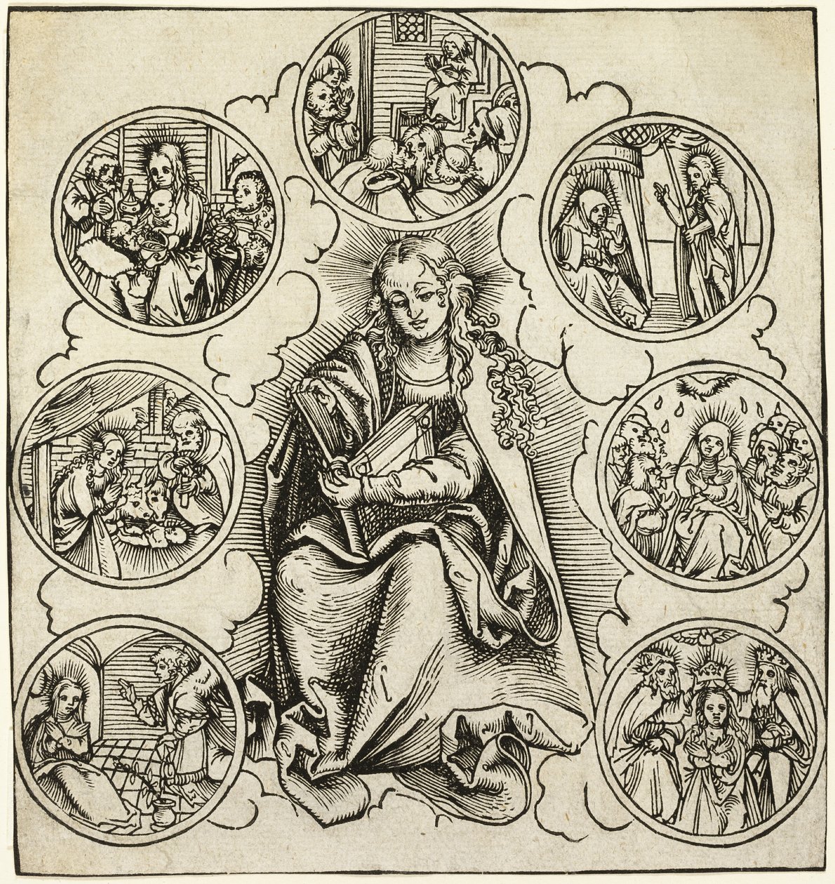 Sedm Mariiných radostí od Lucas Cranach the Elder