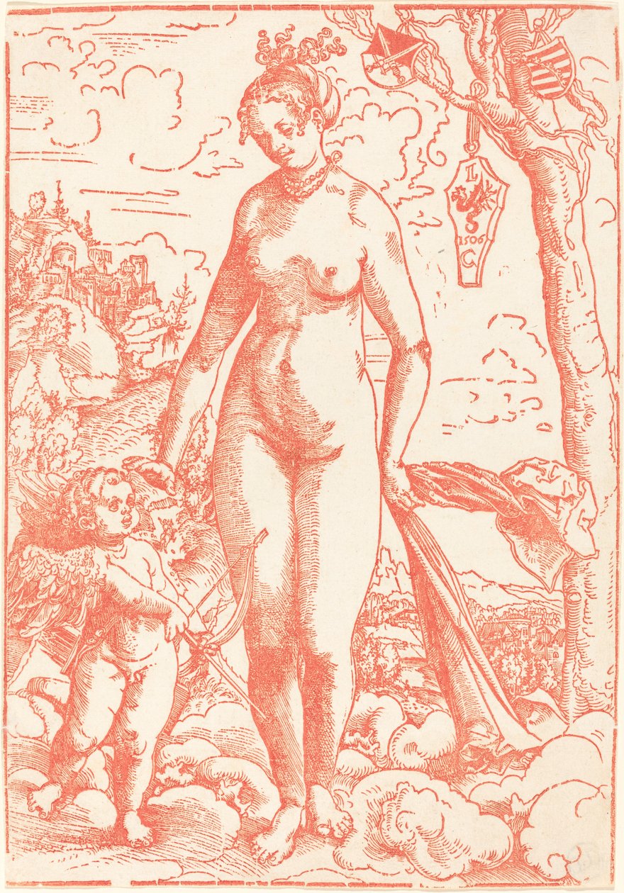 Venuše a Amor od Lucas Cranach the Elder