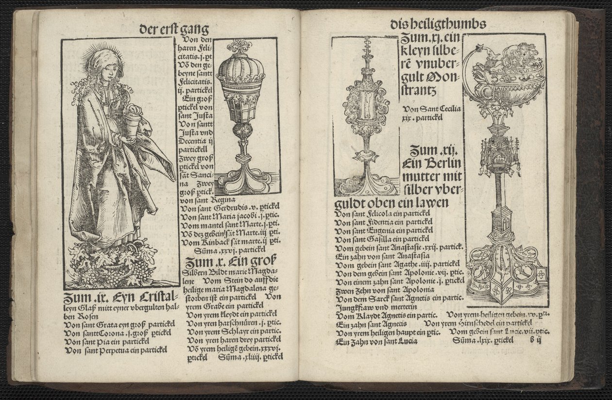 Wittenberská relikviářová kniha (Wittenberger Heiligthumsbuch) od Lucas Cranach the Elder