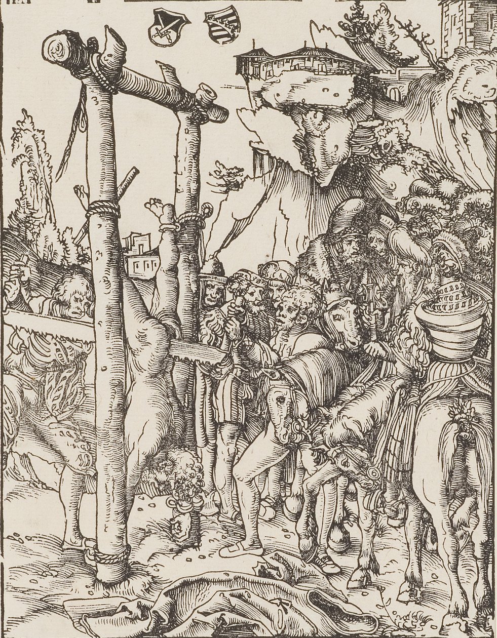 Řezání na svatého Šimona Zelotese od Lucas Cranach the Elder