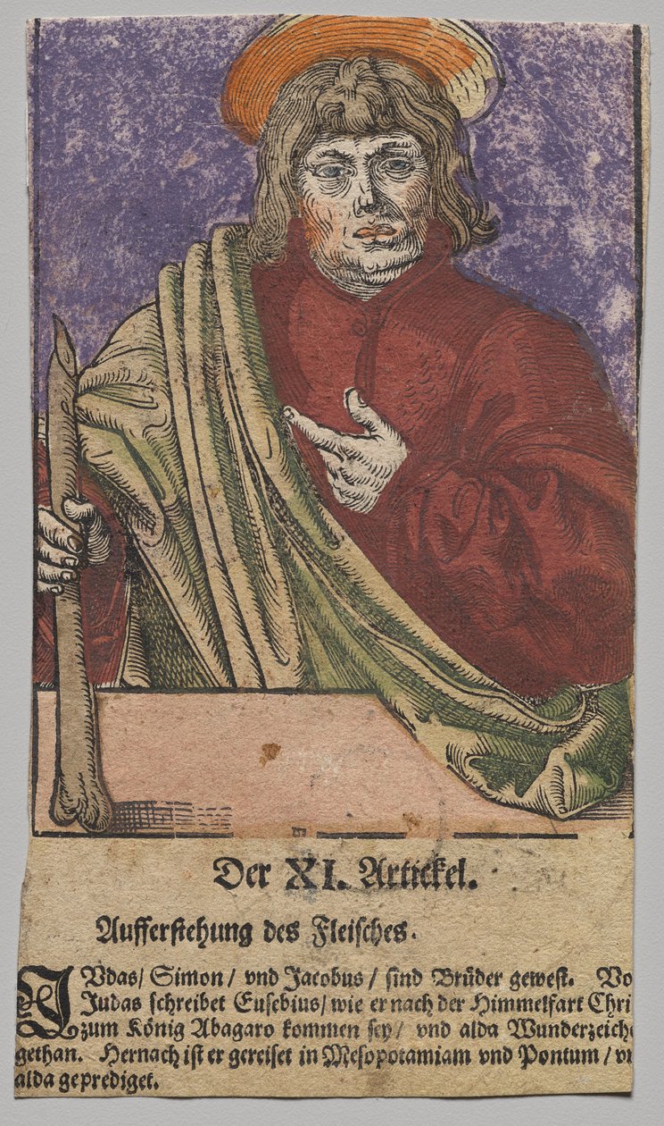 Juda od Krista, apoštolů a svatého Pavla od Lucas Cranach the Elder, After