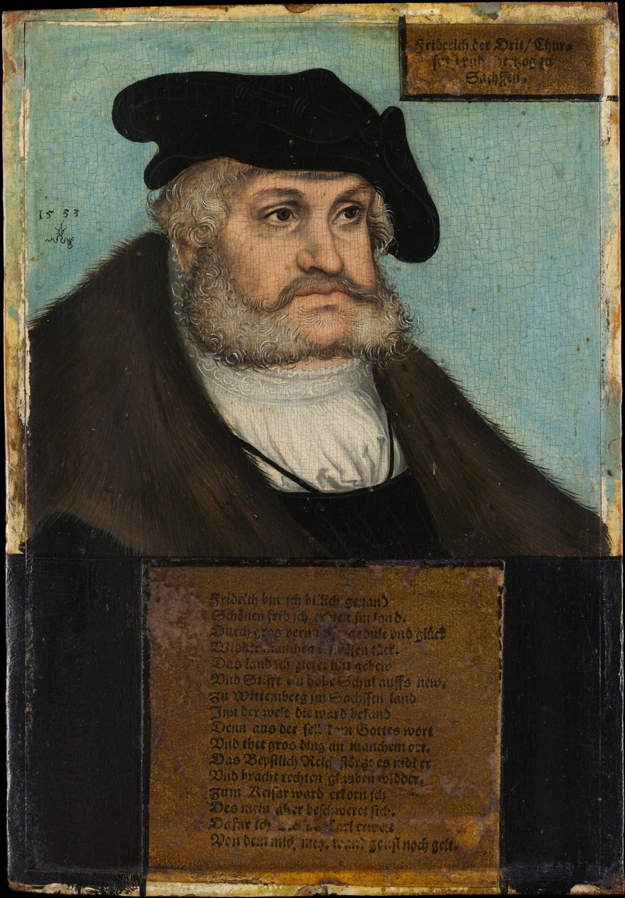 Fridrich III (1463-1525), Moudrý, saský kurfiřt od Lucas Cranach the Elder and workshop