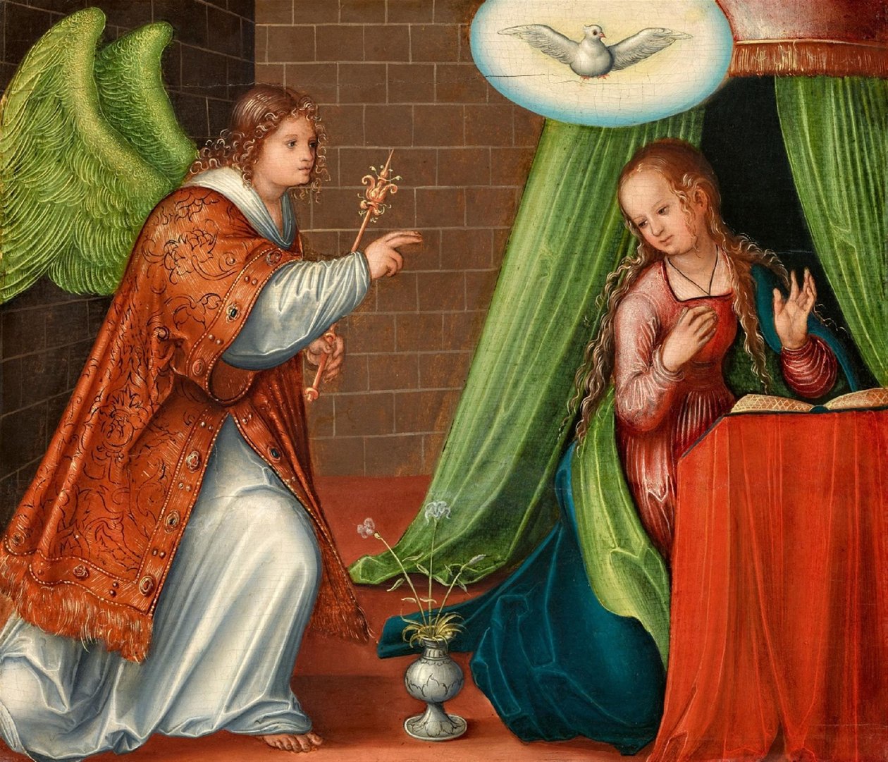 Německy: Verkündigung an Maria Zvěstování Panny Marie od Lucas Cranach the Elder and workshop
