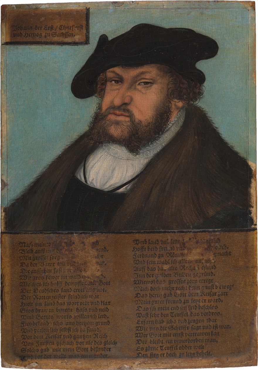 Johann I. (1468-1532), Konstantin, saský kurfiřt od Lucas Cranach the Elder and workshop
