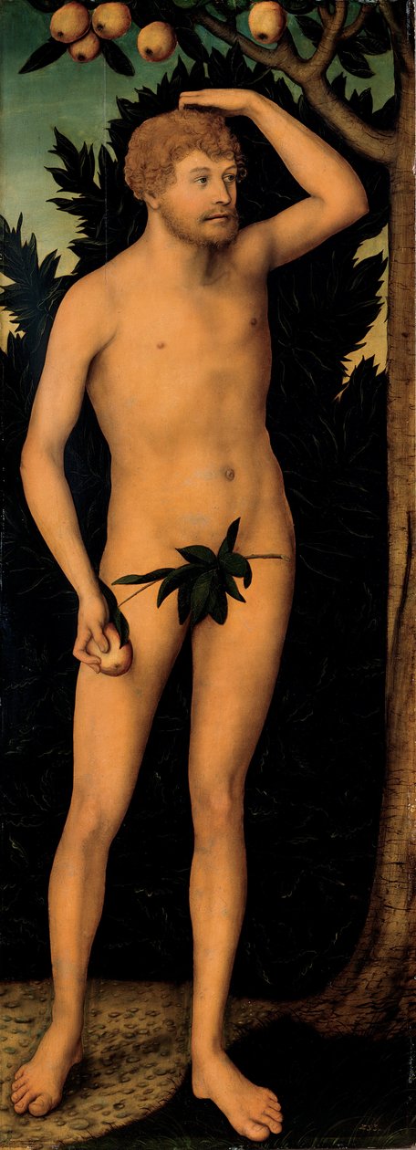 Adam a Eva od Lucas Cranach the Younger