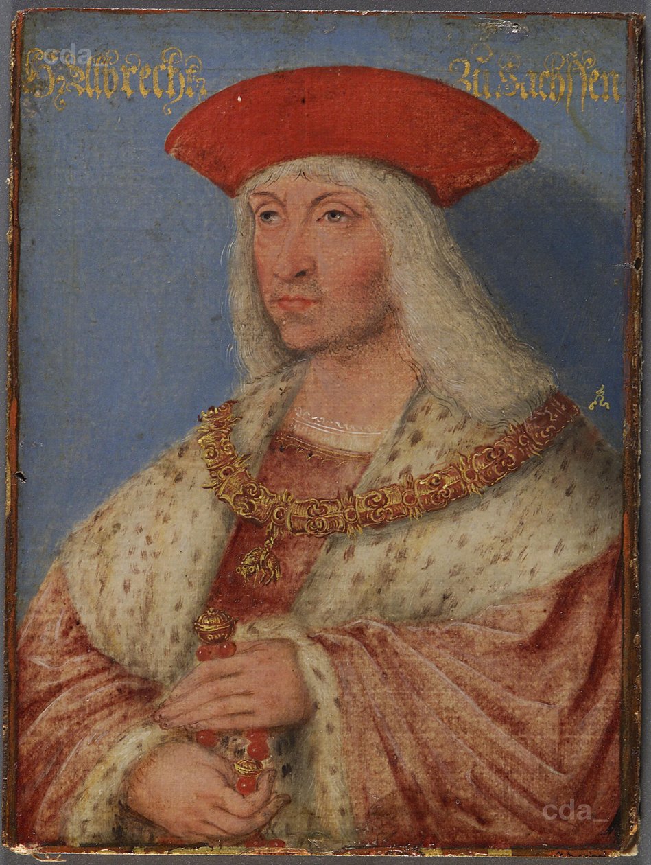Albrecht Chrabrý, 1443-1500 (AT KHM GG4796) od Lucas Cranach the Younger