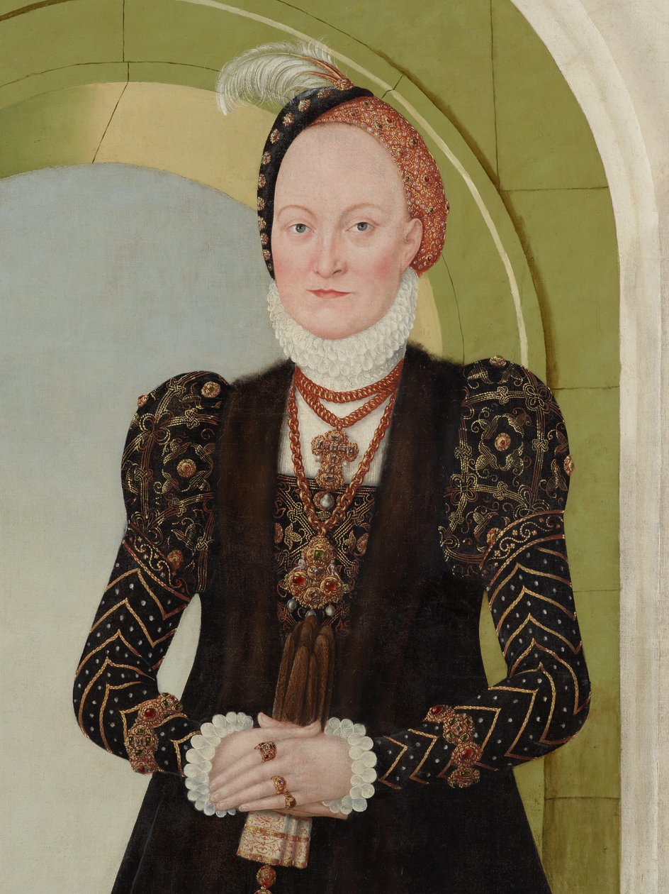 Anna Dánská, vévodkyně saská od Lucas Cranach the Younger