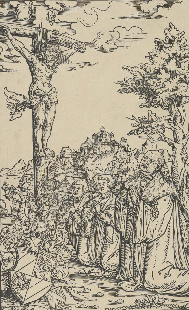 Knižní deska Christopha Scheurla, 16. století od Lucas Cranach the Younger  