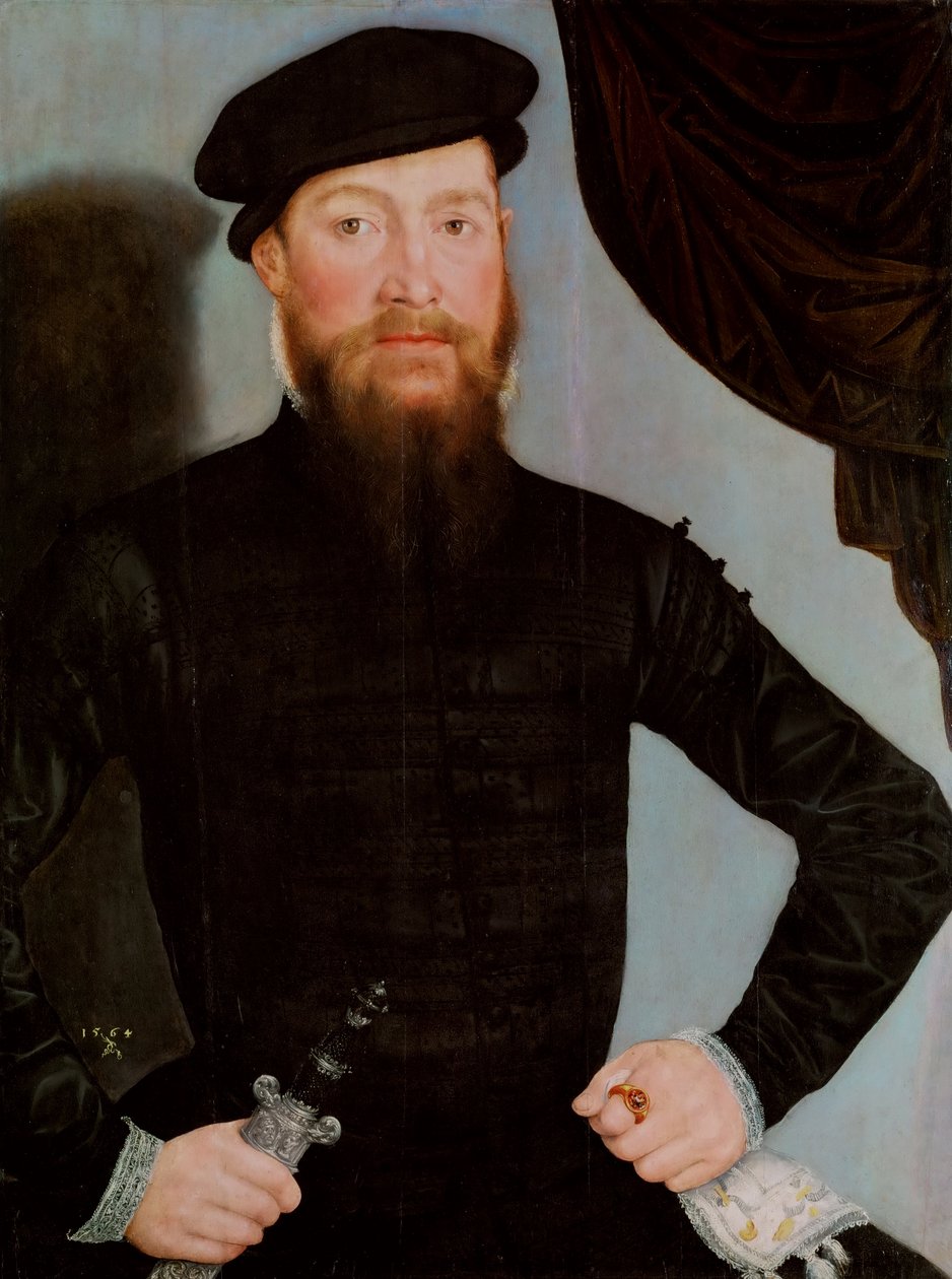 Němčina: Mužský portrét Mužský portrét od Lucas Cranach the Younger