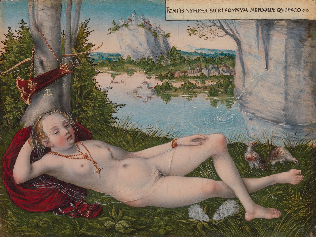 Jarní nymfa, ca. 1545-50. od Lucas Cranach the Younger