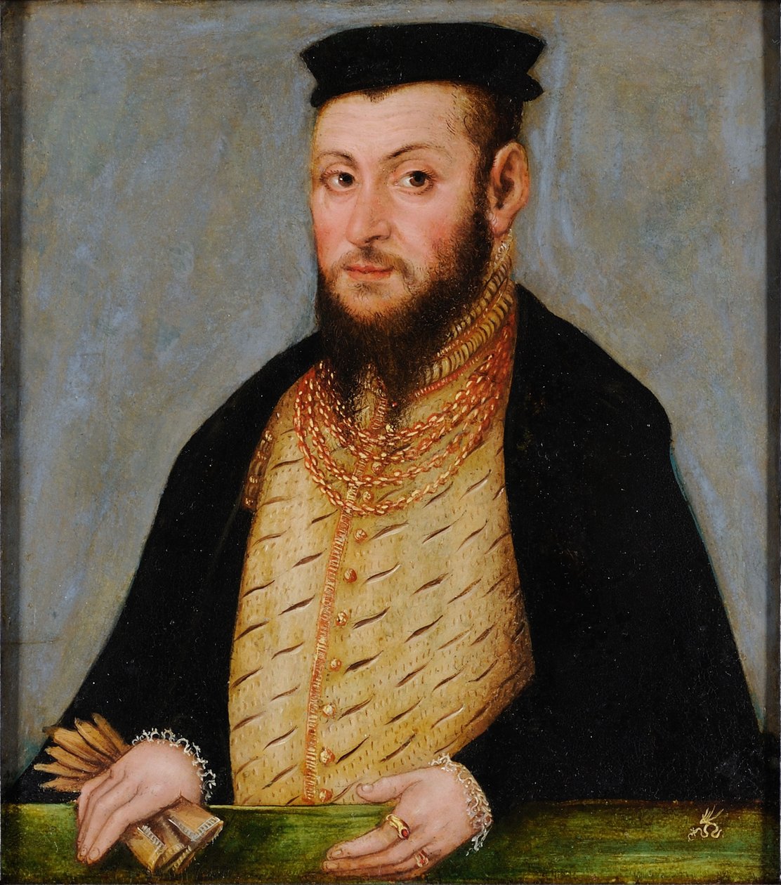 Polsky: Portrét Zygmunta Augusta (1520-1572), króla Polski Sigismund II Augustus. od Lucas Cranach the Younger