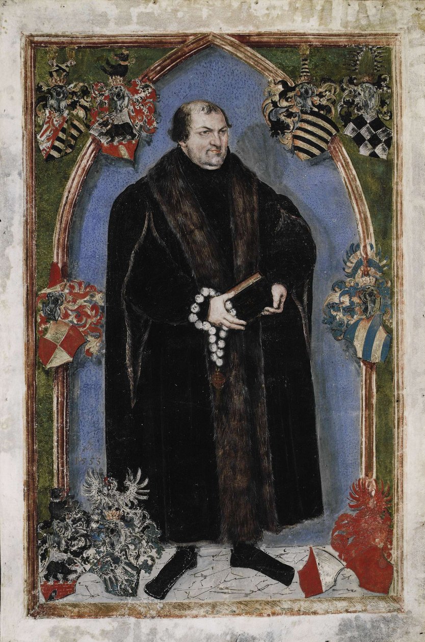 Portrét Jiřího III., prince z Anhalt-Dessau 1507-1553, 1553 od Lucas Cranach the Younger