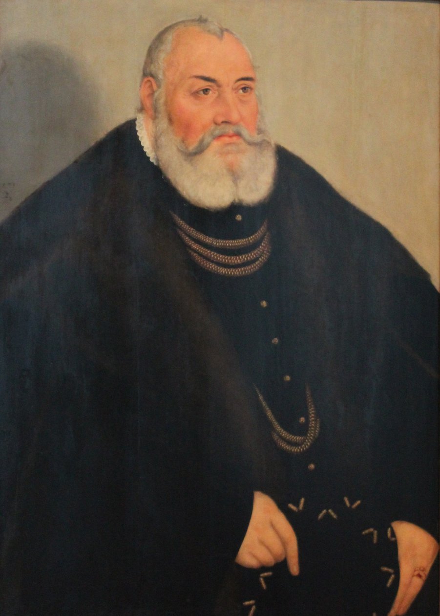 Portrét Jiřího Pobožného z Brandenburgu-Ansbachu od Lucas Cranach the Younger