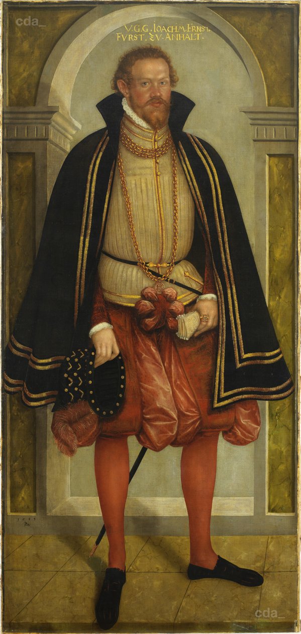 Portrét prince Joachima Ernsta von Anhalt (1536 - 1586) od Lucas Cranach the Younger