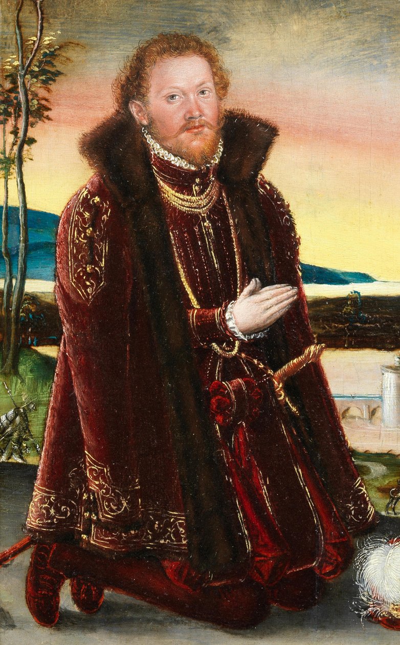Portrét prince Joachima Ernsta von Anhalt od Lucas Cranach the Younger
