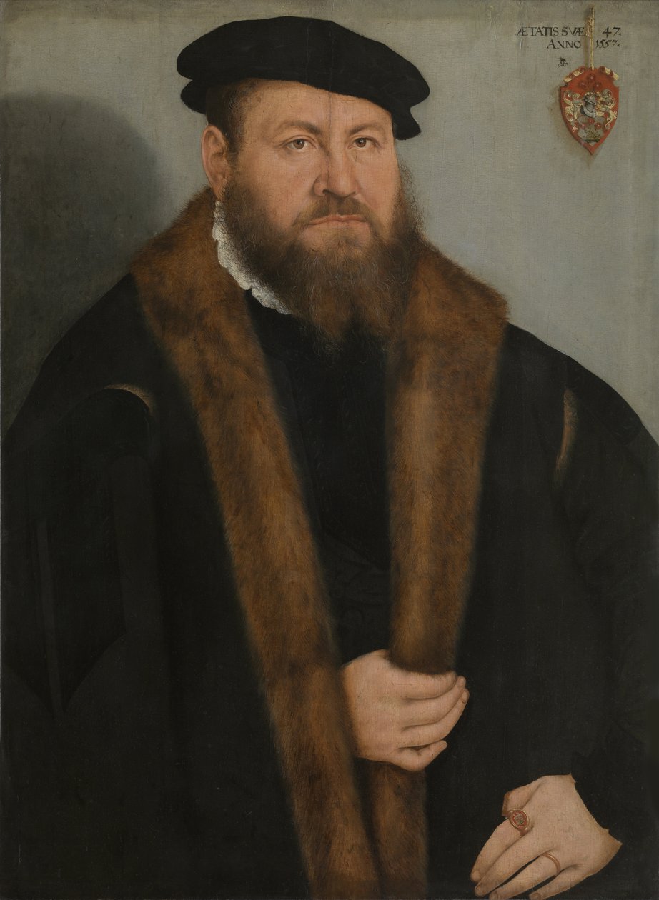 Portrét muže, 1557 od Lucas Cranach the Younger