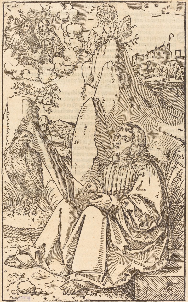 Svatý Jan v krajině od Lucas Cranach the Younger