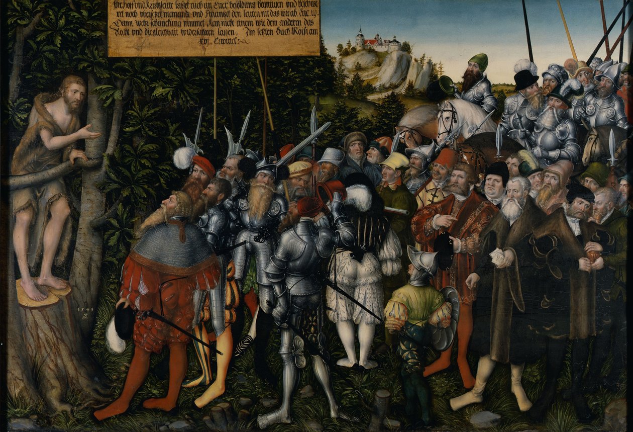 Kázání Jana Křtitele, 1549 od Lucas Cranach the Younger