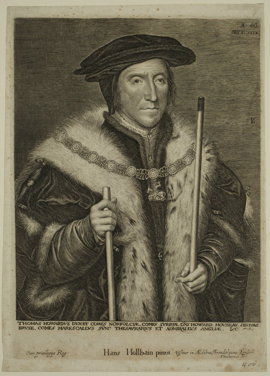 Thomas Howard, vévoda z Norfolku od Lucas Emil Vorsterman