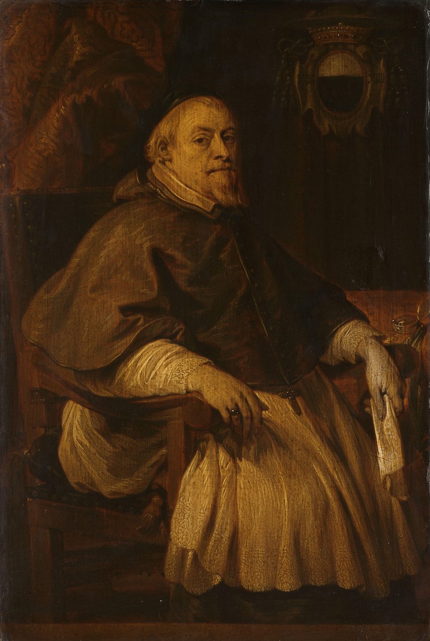 Portrét Françoise de Gand-Vilain (1647-1666), biskupa z Doorniku od Lucas Franchoys (II)