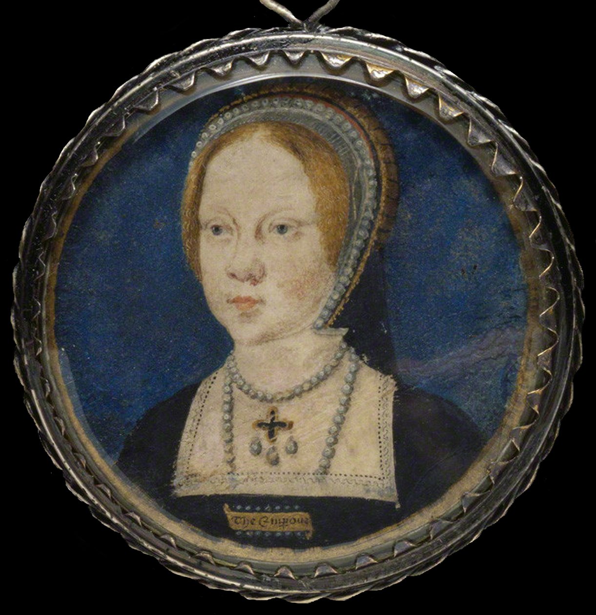 Portrét Marie I. Anglie, cca 1521-1525 od Lucas Horenbout or Hornebault