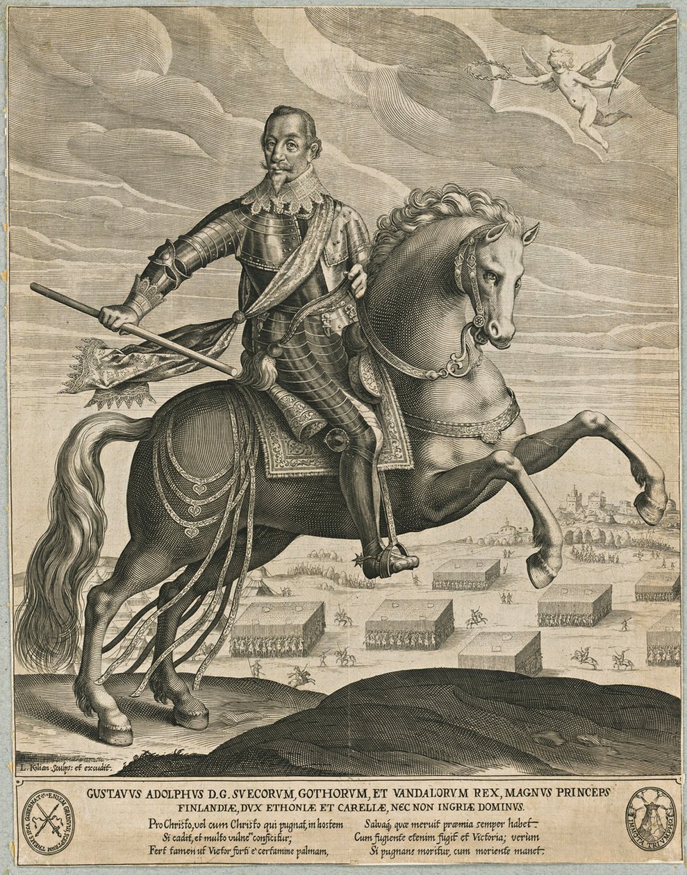 Gustavus Adolphus ze Švédska od Lucas Kilian