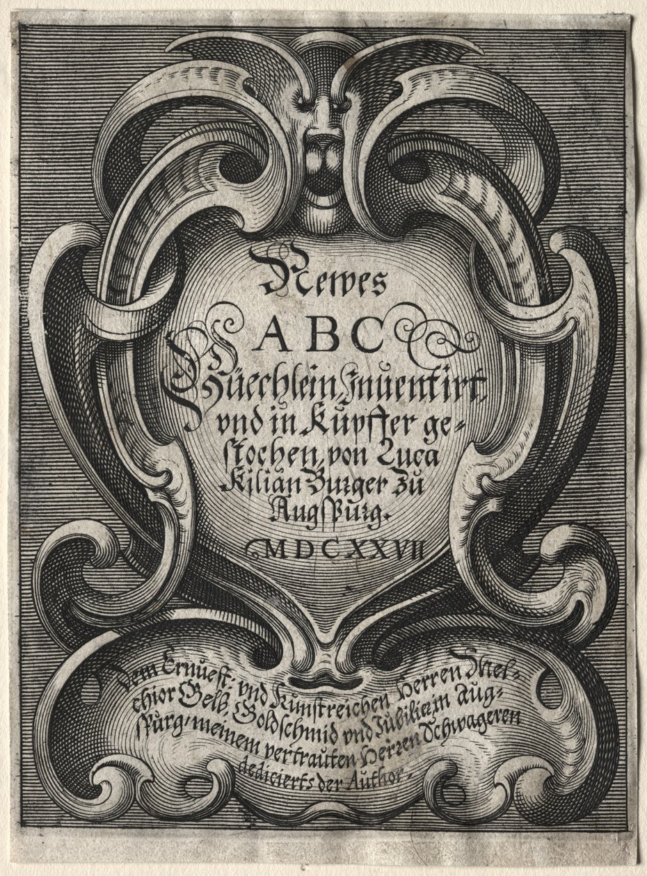 Nová brožura ABC, 1627. od Lucas Kilian