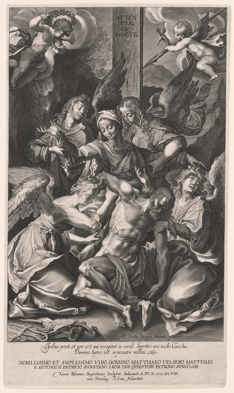 Pieta s anděly (Sestup z kříže) od Lucas Kilian