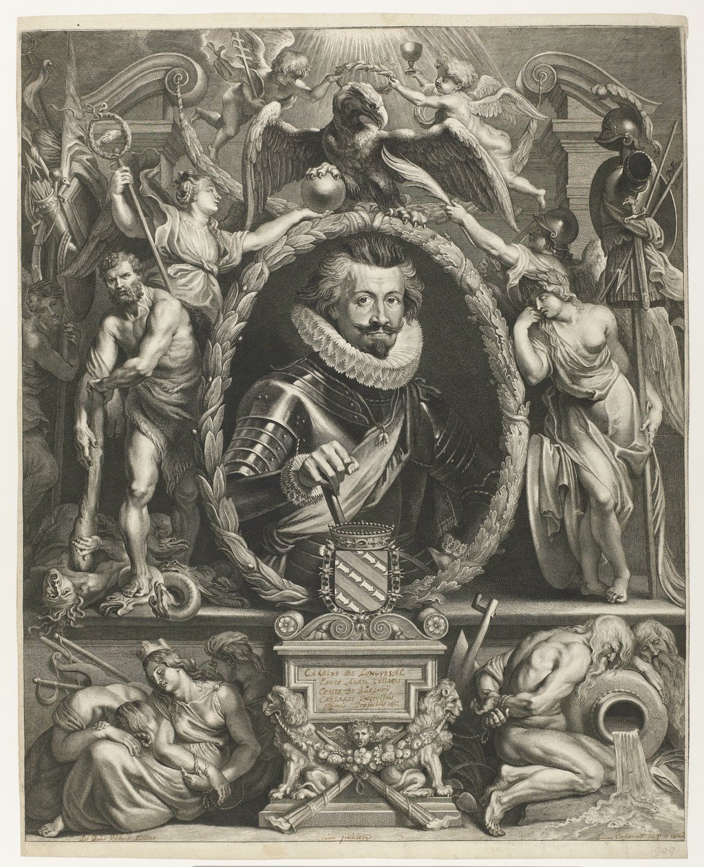 Portrét Charlese Bonaventure de Longueval, hraběte z Bucquoy Portrét Charles-Bonaventure de Longueval, Graaf van Bucquoy od Lucas Vorsterman (I)