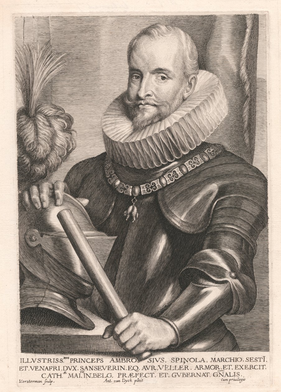 Slavný Ambrose Spinola, markýz Sest I od Lucas Vorsterman