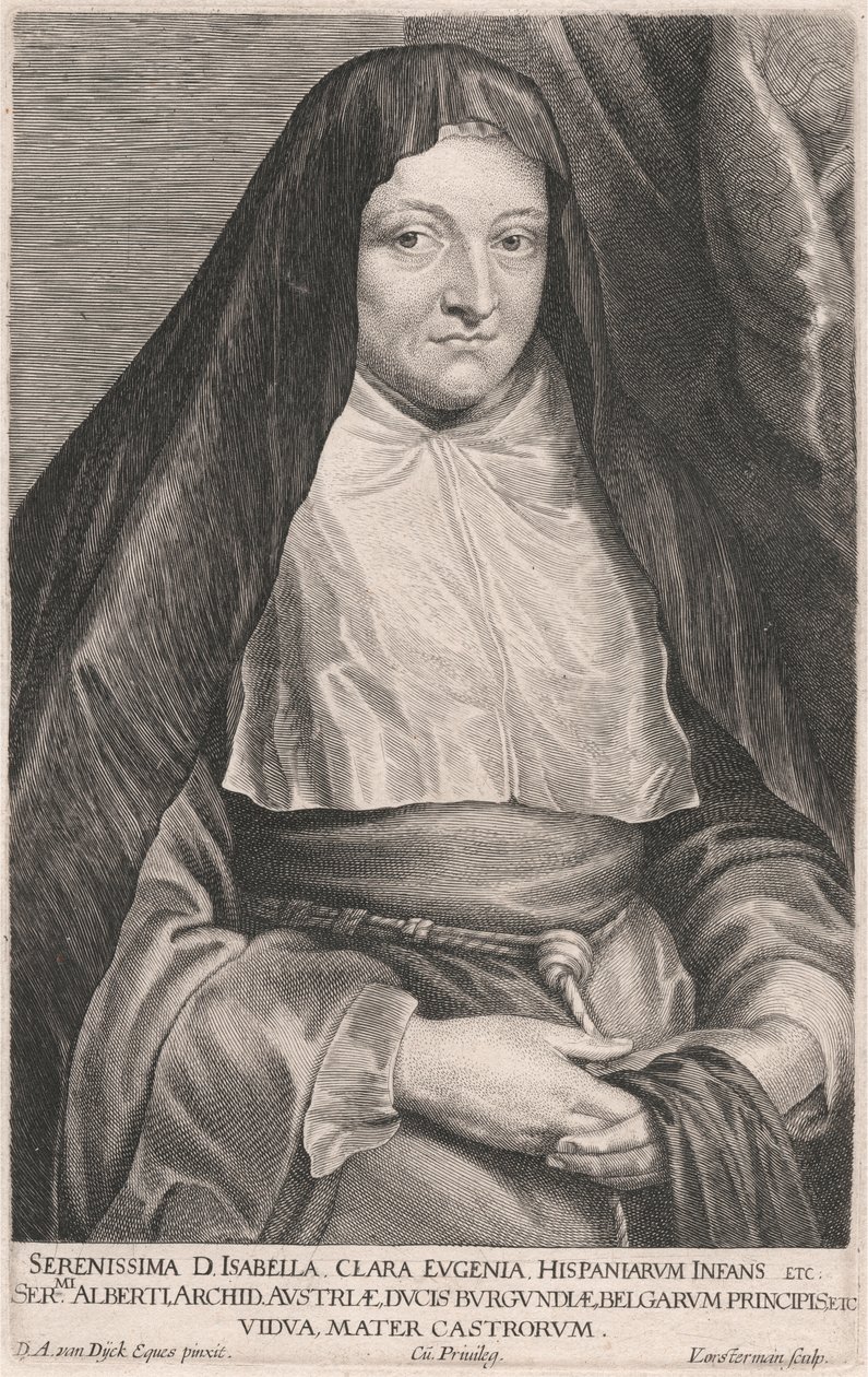Nejklidnější lady Isabella Clara Eugenia, Dítě Španělska atd. od Lucas Vorsterman