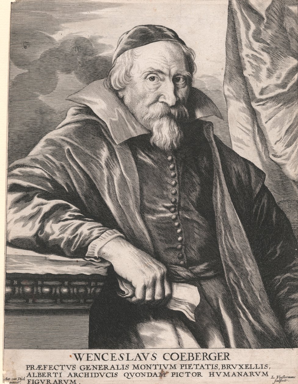 Wenceslaus Coeberger, generální prefekt Mount of Piety, Brusel od Lucas Vorsterman
