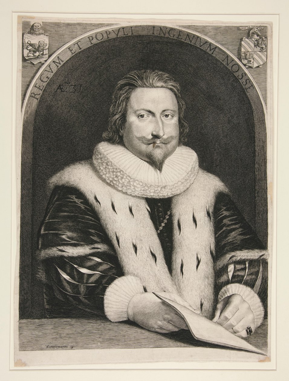 Alvise Contarini/Aloysius Contareno ve věku 31 let od Lucas Vorsterman the Elder