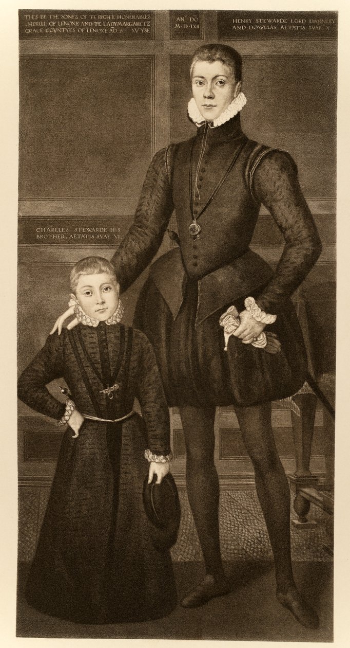 Henry, Lord Darnley (1545-1567) a jeho bratr Charles (1555-1576) z 
