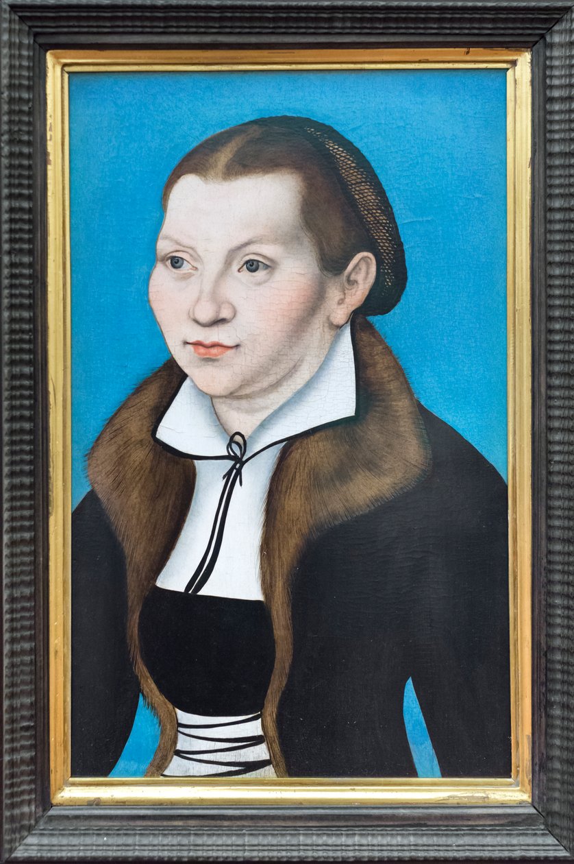 Portrét Kathariny von Vora od Lucas the Elder (workshop of) Cranach