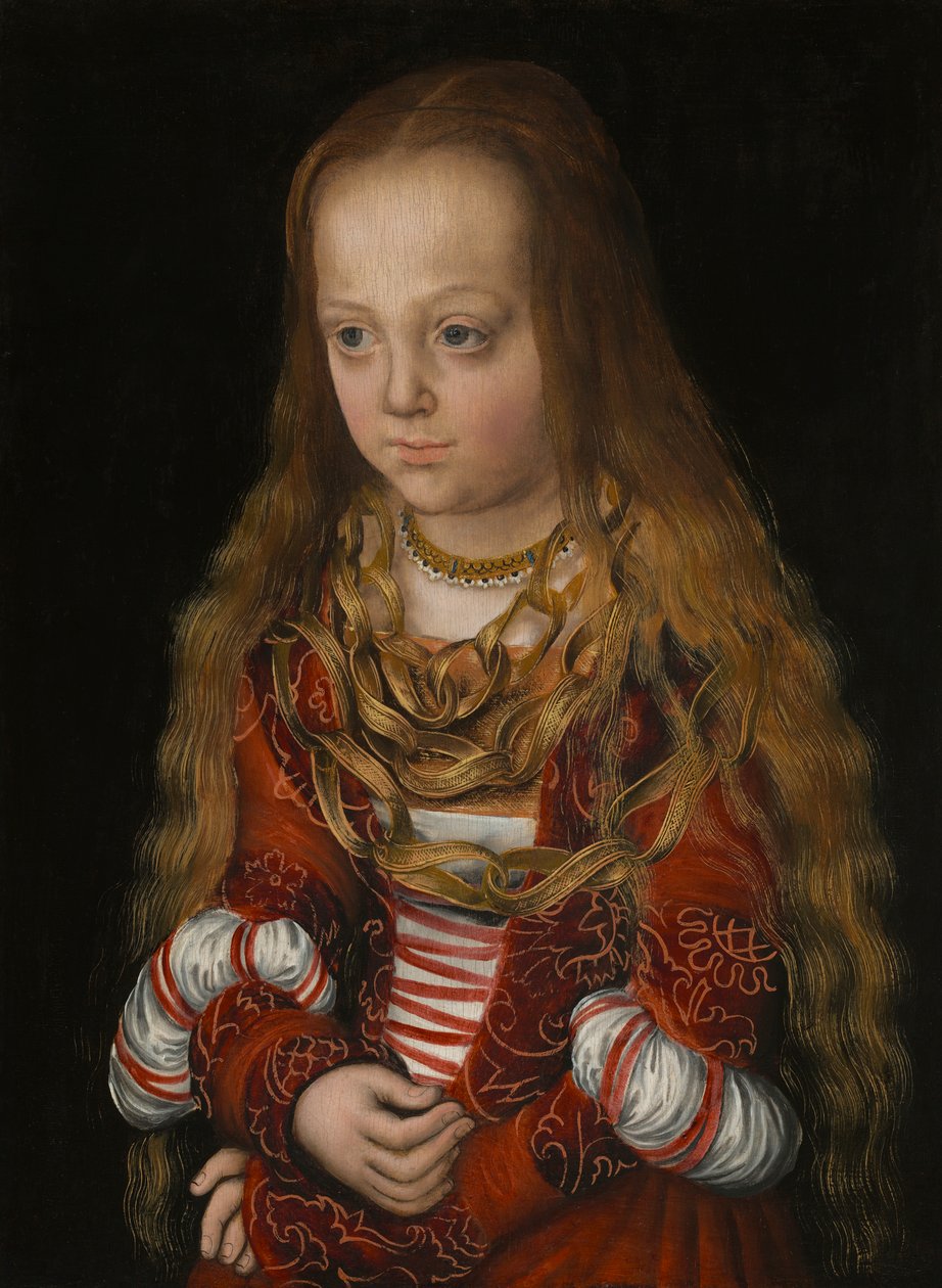 Princezna ze Saska, kolem roku 1517 (olej na panelu) od Lucas the Elder Cranach