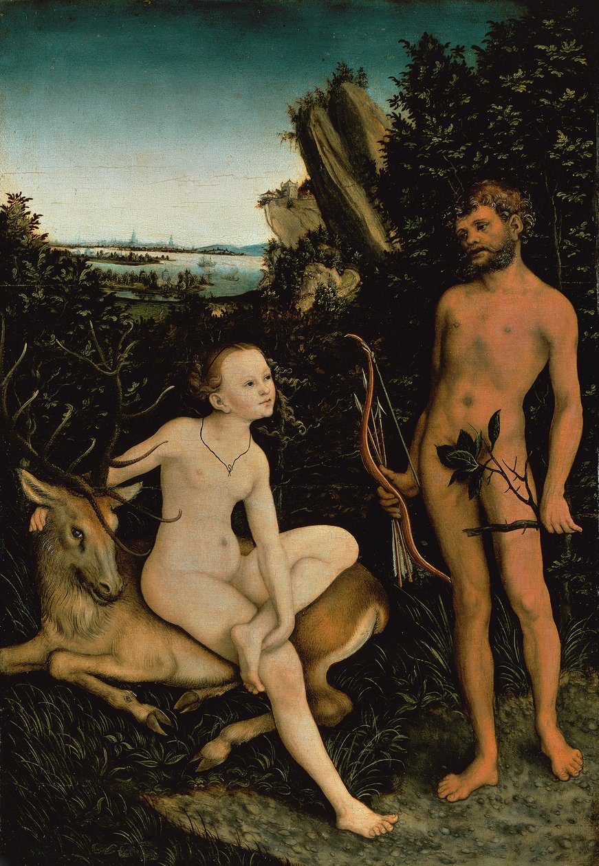 Apollo a Diana od Lucas the Elder Cranach