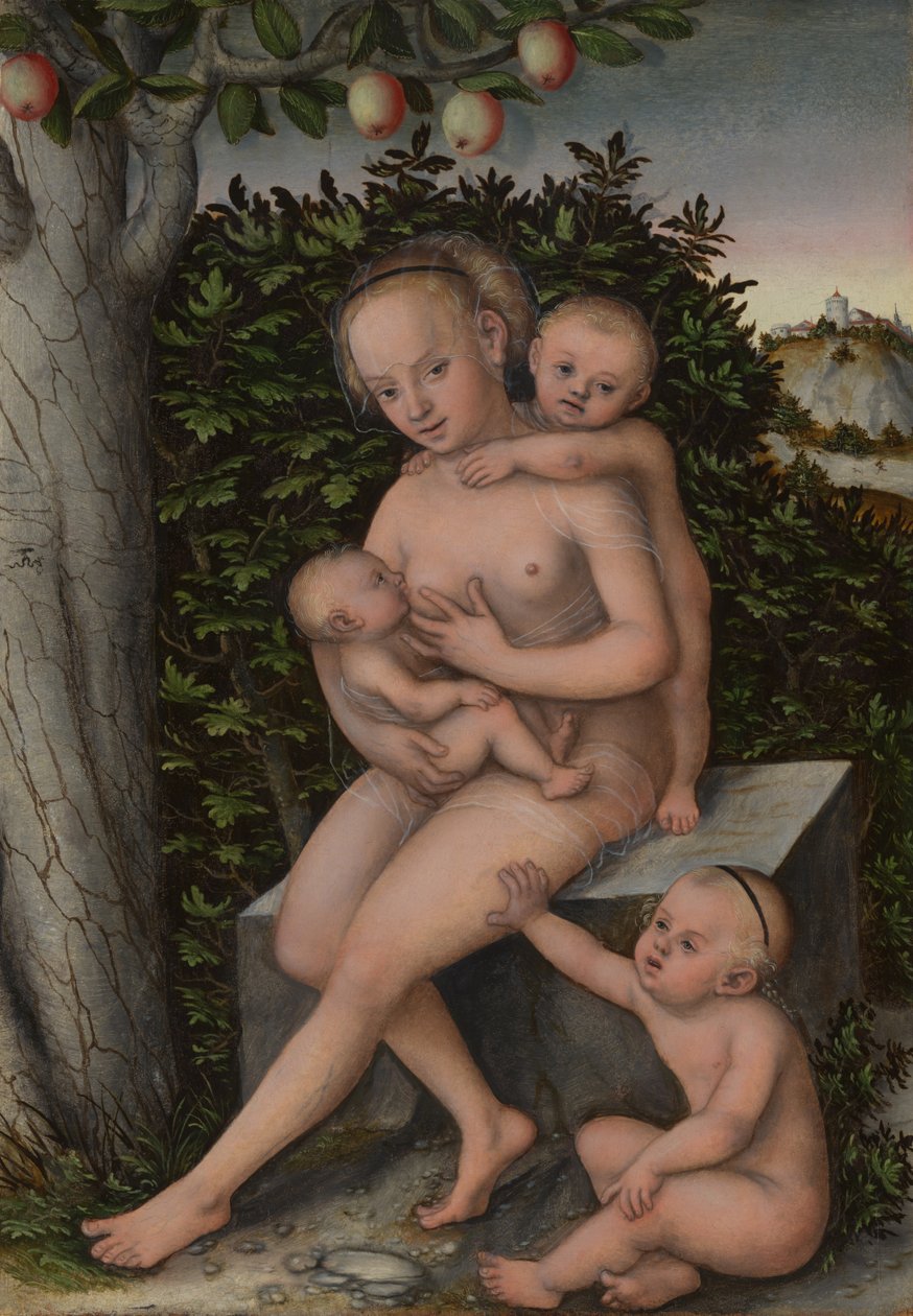 Charita od Lucas the Elder Cranach