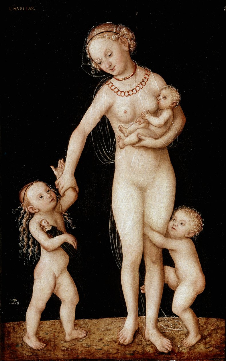 Charitativní obraz od Lucase Cranacha staršího (1472-1553) Ne. 56x36 cm Londýn, Národní galerie od Lucas the Elder Cranach
