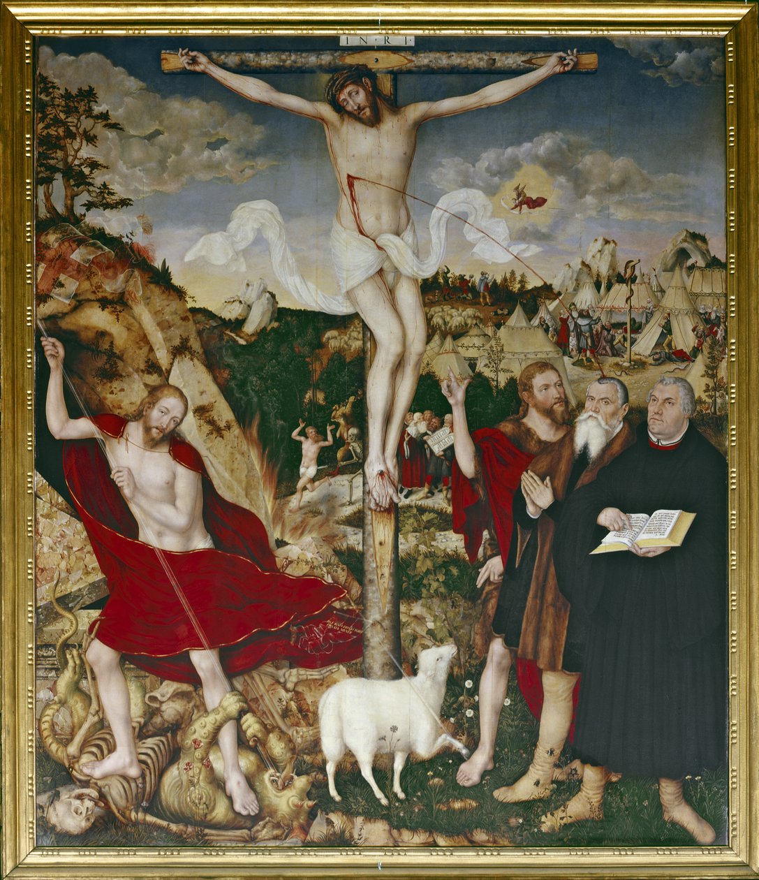 Kristus na kříži od Lucas the Elder Cranach