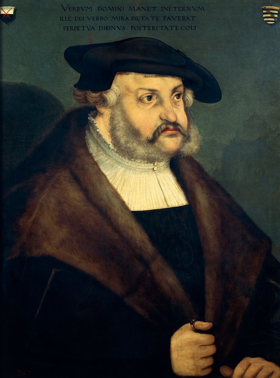 Fridrich III. Saský, známý jako Wise (Torgau od Lucas the Elder Cranach