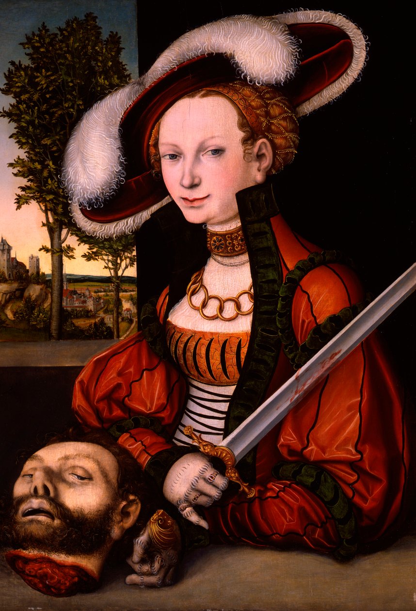Judith s hlavou Holoferna od Lucas the Elder Cranach