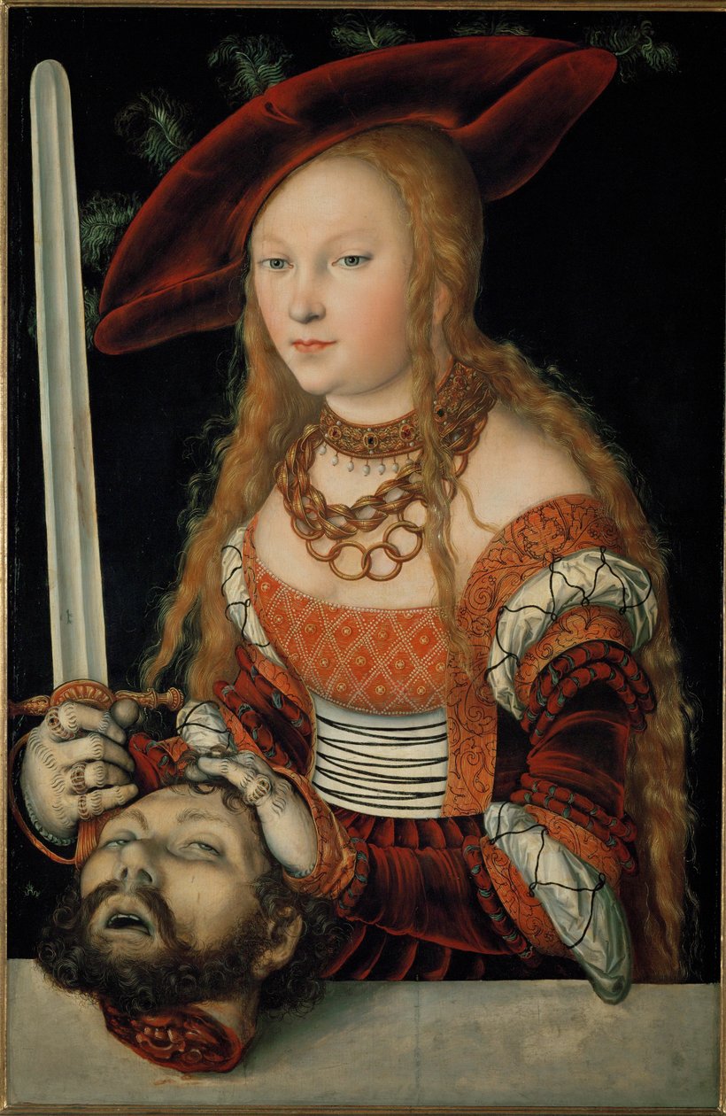 Judita s hlavou Holoferna ... (olej na dřevě) od Lucas the Elder Cranach