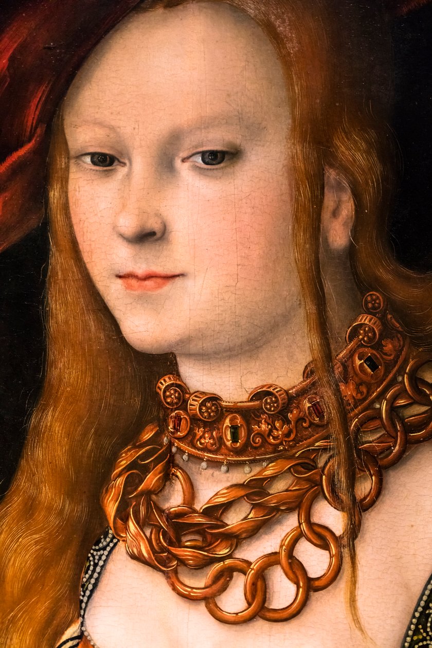 Judita s hlavou Holoferna, kolem roku 1530 (tempera a olej na dřevě (basso)) od Lucas the Elder Cranach