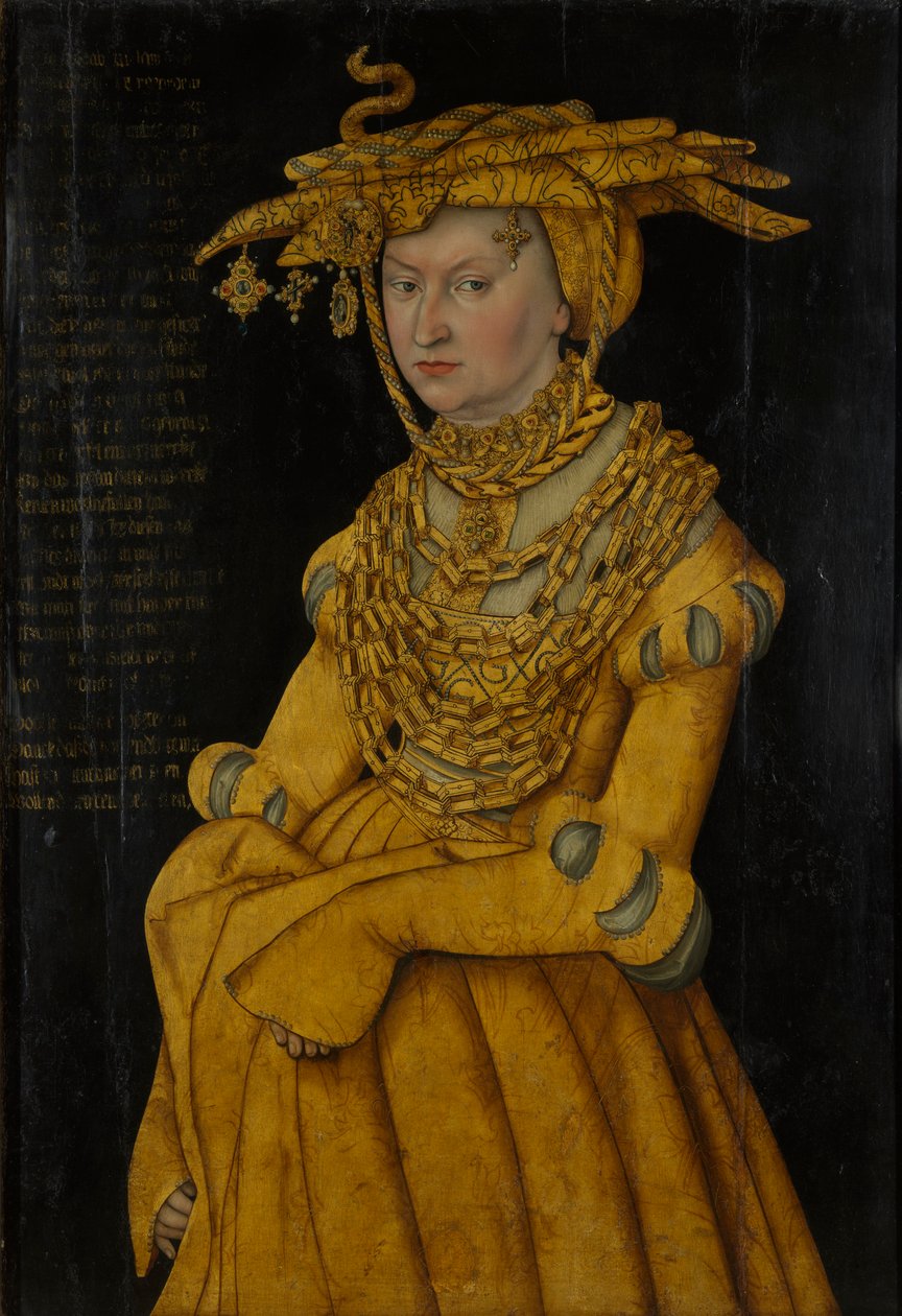 Portrét Kateřiny Meklenburské, vévodkyně choti Saska (1487-1561) od Lucas the Elder Cranach